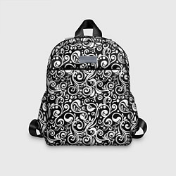 Детский рюкзак Черно-белая роспись, цвет: 3D-принт