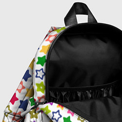 Детский рюкзак Разноцветные звездочки, цвет: 3D-принт — фото 2