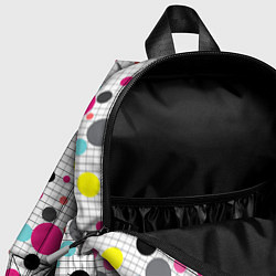 Детский рюкзак Горох разноцветный, цвет: 3D-принт — фото 2
