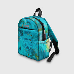 Детский рюкзак Бирюза, цвет: 3D-принт — фото 2