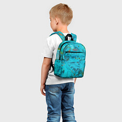 Детский рюкзак Бирюза, цвет: 3D-принт — фото 2