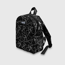 Детский рюкзак Черно-белый геометрический, цвет: 3D-принт — фото 2