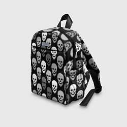 Детский рюкзак Черно-белый готический, цвет: 3D-принт — фото 2