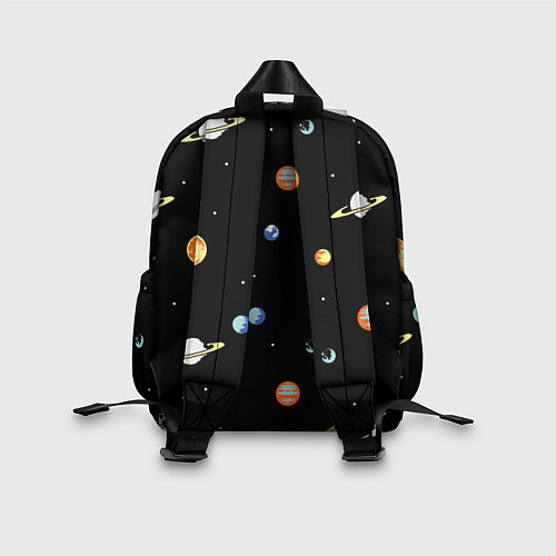 Детский рюкзак Планеты в космосе / 3D-принт – фото 2