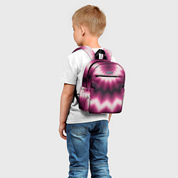 Детский рюкзак Черно-пурпурный калейдоскоп, цвет: 3D-принт — фото 2