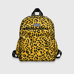 Детский рюкзак Леопард желтый, цвет: 3D-принт