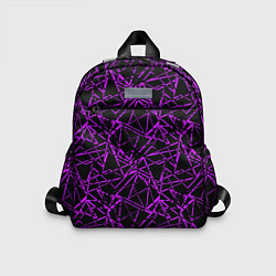 Детский рюкзак Фиолетово-черный абстрактный узор