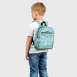 Детский рюкзак Драгоценные зеленые камешки, цвет: 3D-принт — фото 2