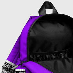 Детский рюкзак Яркий фиолетовый цветочный, цвет: 3D-принт — фото 2