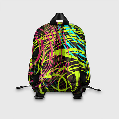 Детский рюкзак Разноцветные спирали / 3D-принт – фото 2