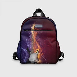 Детский рюкзак Гитара - Огонь и вода, цвет: 3D-принт