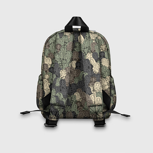 Детский рюкзак Камуфляж из матрёшек / 3D-принт – фото 2