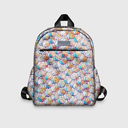 Детский рюкзак Разноцветная чешуя, цвет: 3D-принт