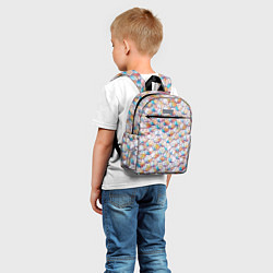 Детский рюкзак Разноцветная чешуя, цвет: 3D-принт — фото 2