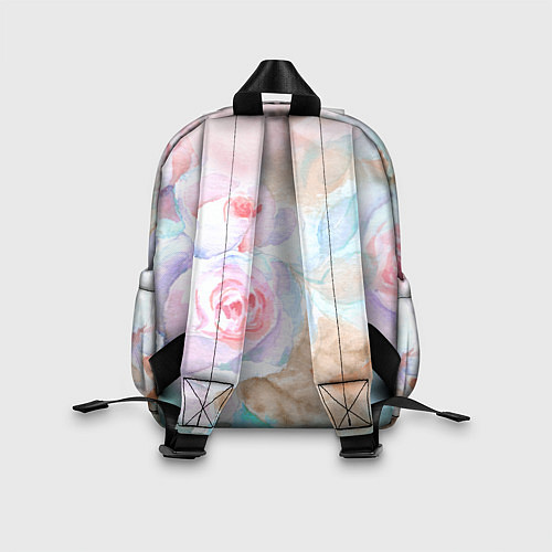 Детский рюкзак Нежная акварель с розами / 3D-принт – фото 2