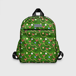 Детский рюкзак Новогодняя Ёлка с Игрушками, цвет: 3D-принт
