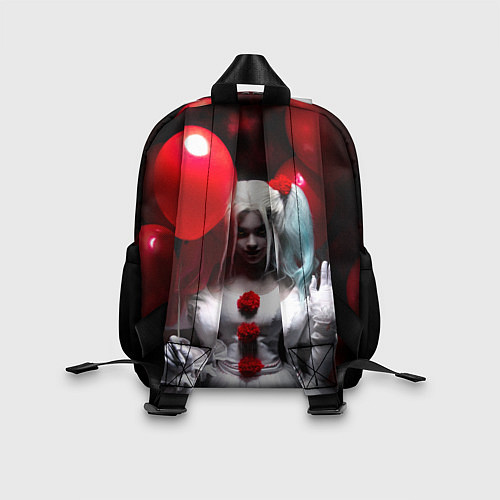 Детский рюкзак Плохая девочка с красными шарами / 3D-принт – фото 2