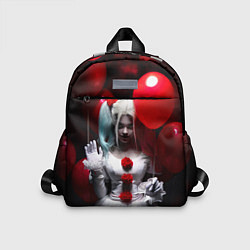 Детский рюкзак Плохая девочка с красными шарами, цвет: 3D-принт