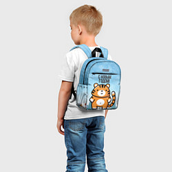 Детский рюкзак Тигренок с Новым годом!, цвет: 3D-принт — фото 2