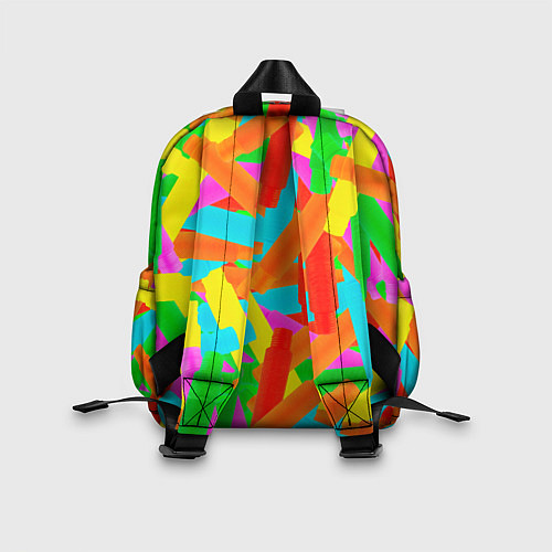 Детский рюкзак Фон Цветные трубки Pop Tubes, Поп тубус / 3D-принт – фото 2