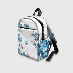 Детский рюкзак Букет голубых цветов, цвет: 3D-принт — фото 2