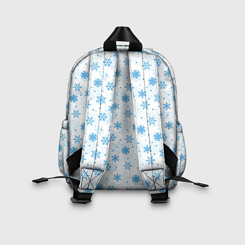 Детский рюкзак Снежинки снежные узоры / 3D-принт – фото 2