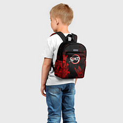 Детский рюкзак Клинок рассекающий демонов пламя, цвет: 3D-принт — фото 2