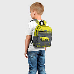 Детский рюкзак БМВ ЖЕЛТЫЙ ПЕРФОРМАНС, цвет: 3D-принт — фото 2
