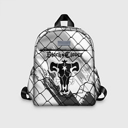Детский рюкзак Чёрный клевер бык за решеткой, цвет: 3D-принт