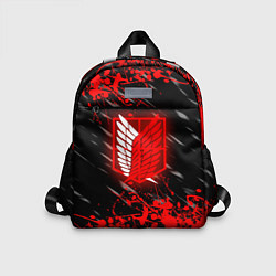 Детский рюкзак Атака Титанов: Red, цвет: 3D-принт