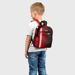 Детский рюкзак Toyota В полоску, цвет: 3D-принт — фото 2