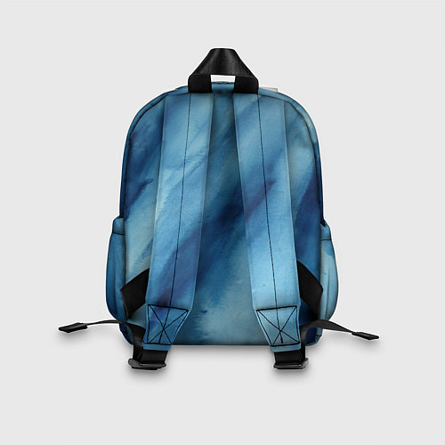 Детский рюкзак Голубой мрамор / 3D-принт – фото 2