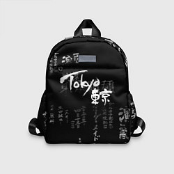 Детский рюкзак Токио Надпись Иероглифы Япония Tokyo, цвет: 3D-принт