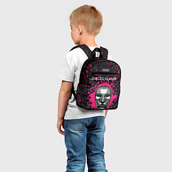 Детский рюкзак ИГРА В КАЛЬМАРА SQUID GAME ВЕДУЩИЙ МАСКА, цвет: 3D-принт — фото 2