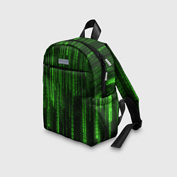 Детский рюкзак Матрица двоичный код, цвет: 3D-принт — фото 2