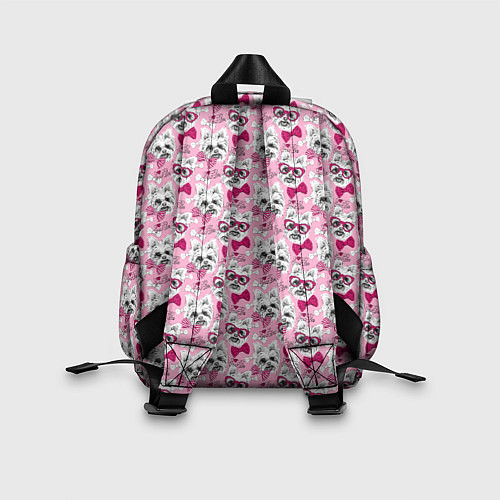 Детский рюкзак Йоркширский Терьер на Розовом Фоне / 3D-принт – фото 2