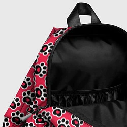 Детский рюкзак Следы от Лап с Сердечками, цвет: 3D-принт — фото 2