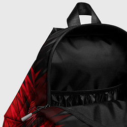Детский рюкзак ЧЁРНО КРАСНЫЕ КРАСКИ RED BLACK STRIPES, цвет: 3D-принт — фото 2