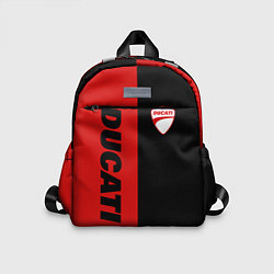Детский рюкзак DUCATI BLACK RED BACKGROUND, цвет: 3D-принт