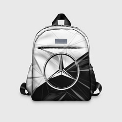 Детский рюкзак MERCEDES-BENZ МЕРСЕДЕС-БЕНЗ BLACK AND WHITE, цвет: 3D-принт