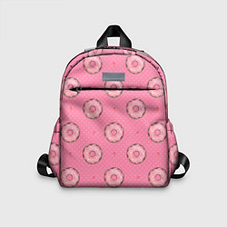 Детский рюкзак Розовые пончики паттерн