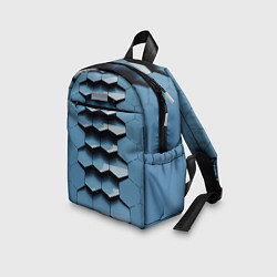 Детский рюкзак Соты узор авангард, цвет: 3D-принт — фото 2
