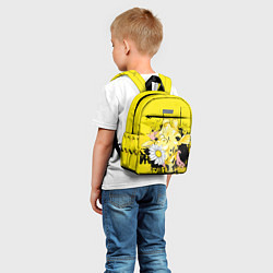 Детский рюкзак Жирафа с герберой, цвет: 3D-принт — фото 2
