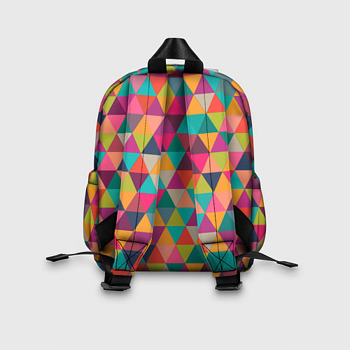 Детский рюкзак Единорог на радуге в геометрии / 3D-принт – фото 2