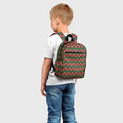 Детский рюкзак Knitted Snowflake Pattern, цвет: 3D-принт — фото 2