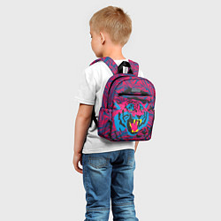 Детский рюкзак Тигр красочный, цвет: 3D-принт — фото 2