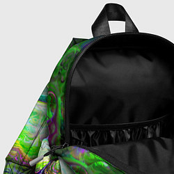 Детский рюкзак ТОКСИЧНЫЕ ОТХОДЫ НЕОНОВЫЙ ЗАЛИВ, цвет: 3D-принт — фото 2