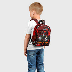 Детский рюкзак КОРОЛЬ И ШУТ РУССКИЙ РОК GRUNGE, цвет: 3D-принт — фото 2