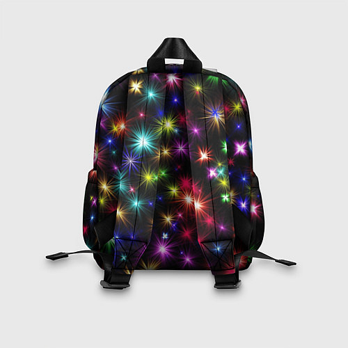 Детский рюкзак БЕЛЫЙ ТИГР 2022 И НОВОГОДНИЕ ОГНИ / 3D-принт – фото 2