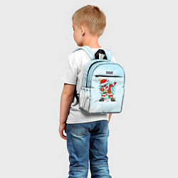 Детский рюкзак Santa Dabbing в гирлянде, цвет: 3D-принт — фото 2